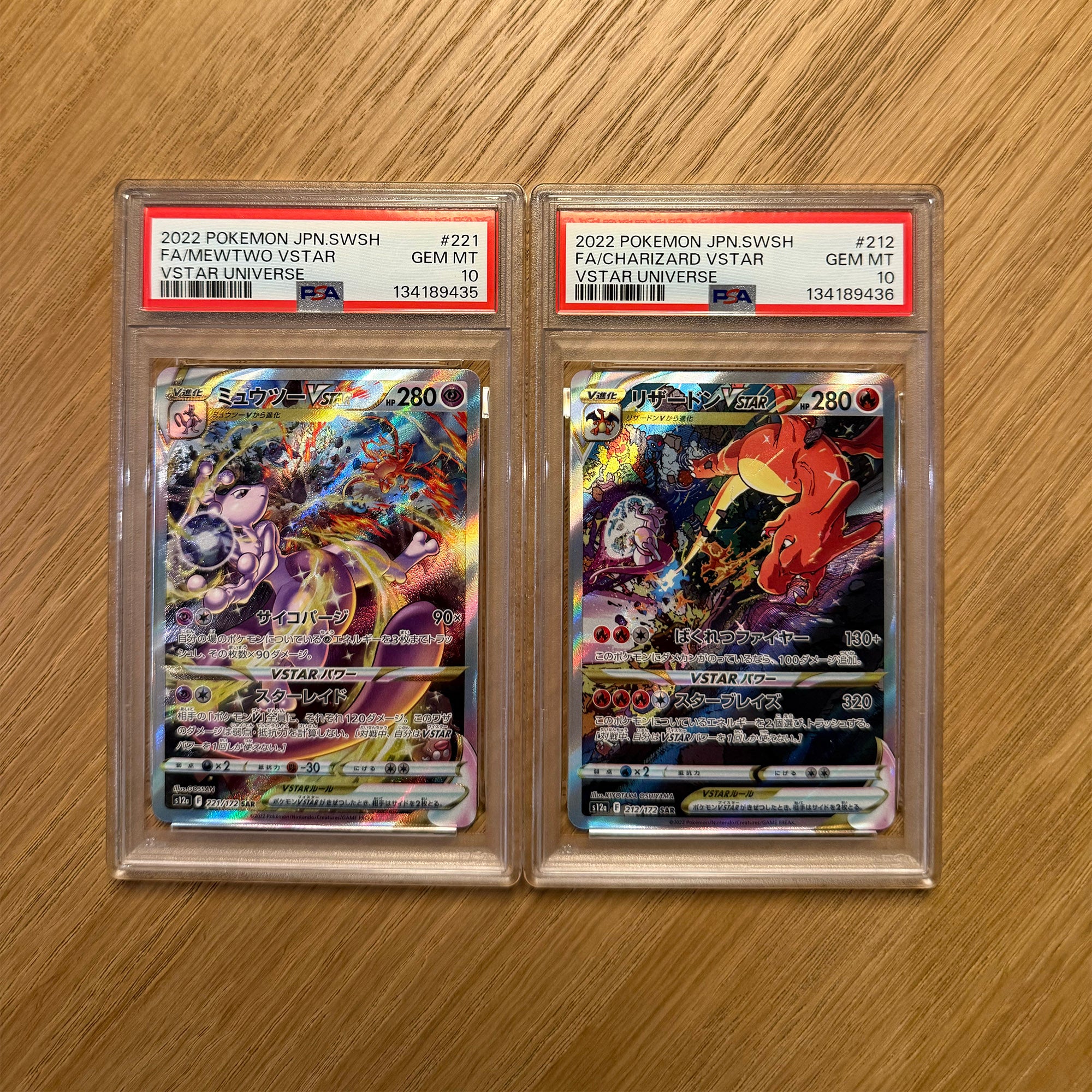 Japansk Mewtwo & Charizard - VSTAR- PSA 10