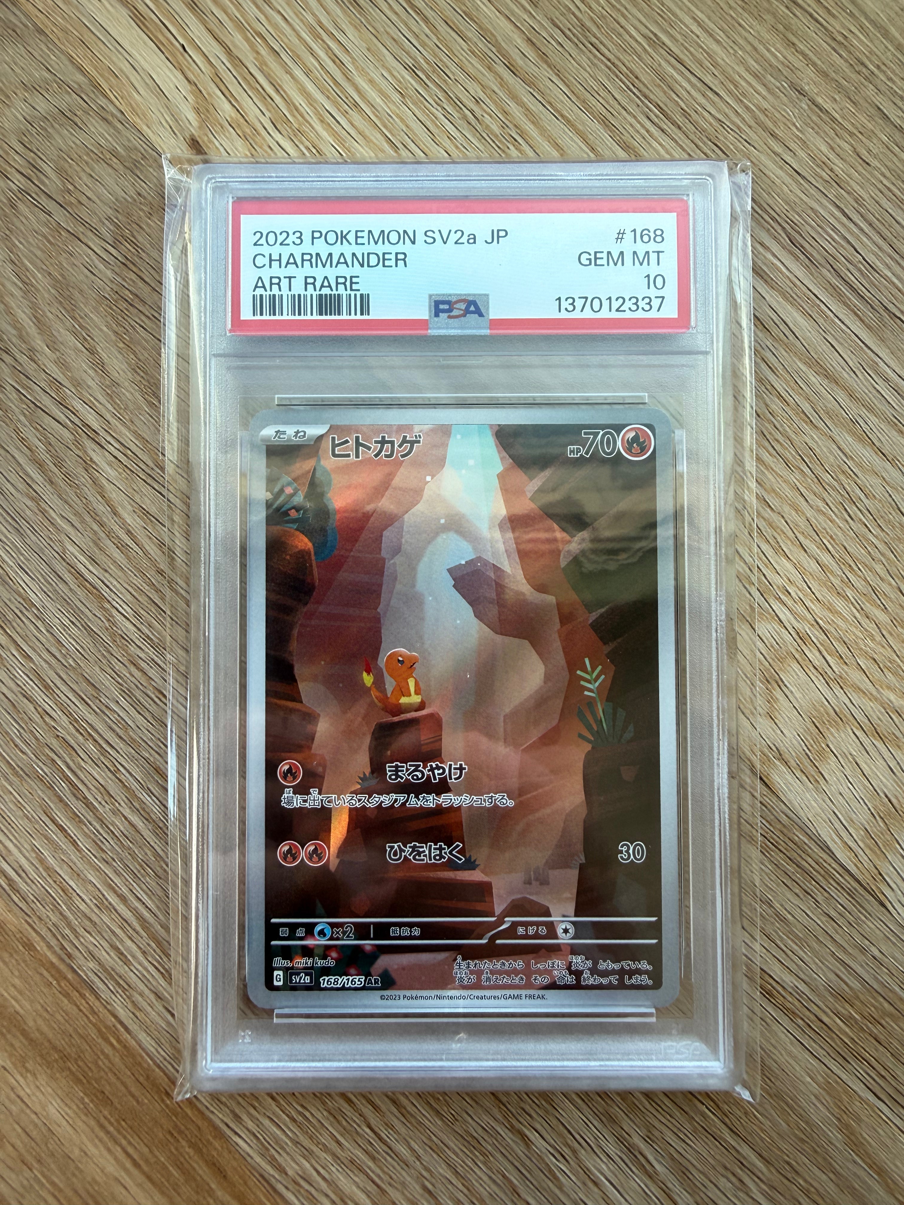 Japansk Charmander AR - PSA 10