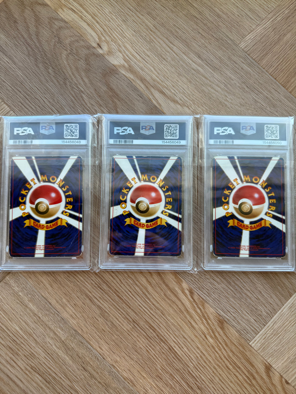 Japansk CD Promo sæt: Venusaur, Charizard & Blastoise - PSA 1